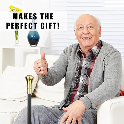 Miniatura 5 de Bastón de metal con cinta de guerra de Vietnam  bastón para caminar para hombres, mujeres, personas mayores  Bastón de viaje plegable de 2 piezas