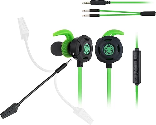 Miniatura 3 de BlueFire Auriculares para juegos con cable de 0.138in con cancelación de ruido, auriculares estéreo para juegos, auriculares deportivos electrónicos