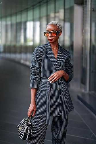The Drop Women's Sky Captain Striped Suiting Blazer by @signedblake, S