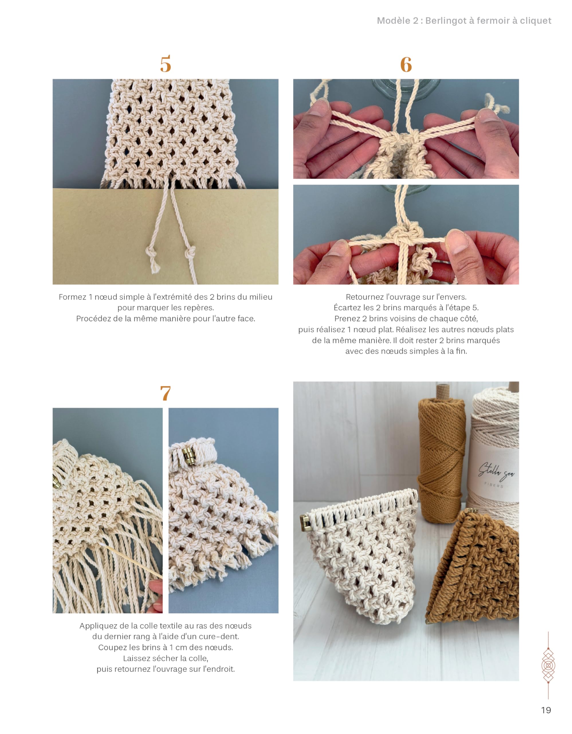 Sacs & accessoires en macramé: 20 projets tendance en pas-à-pas