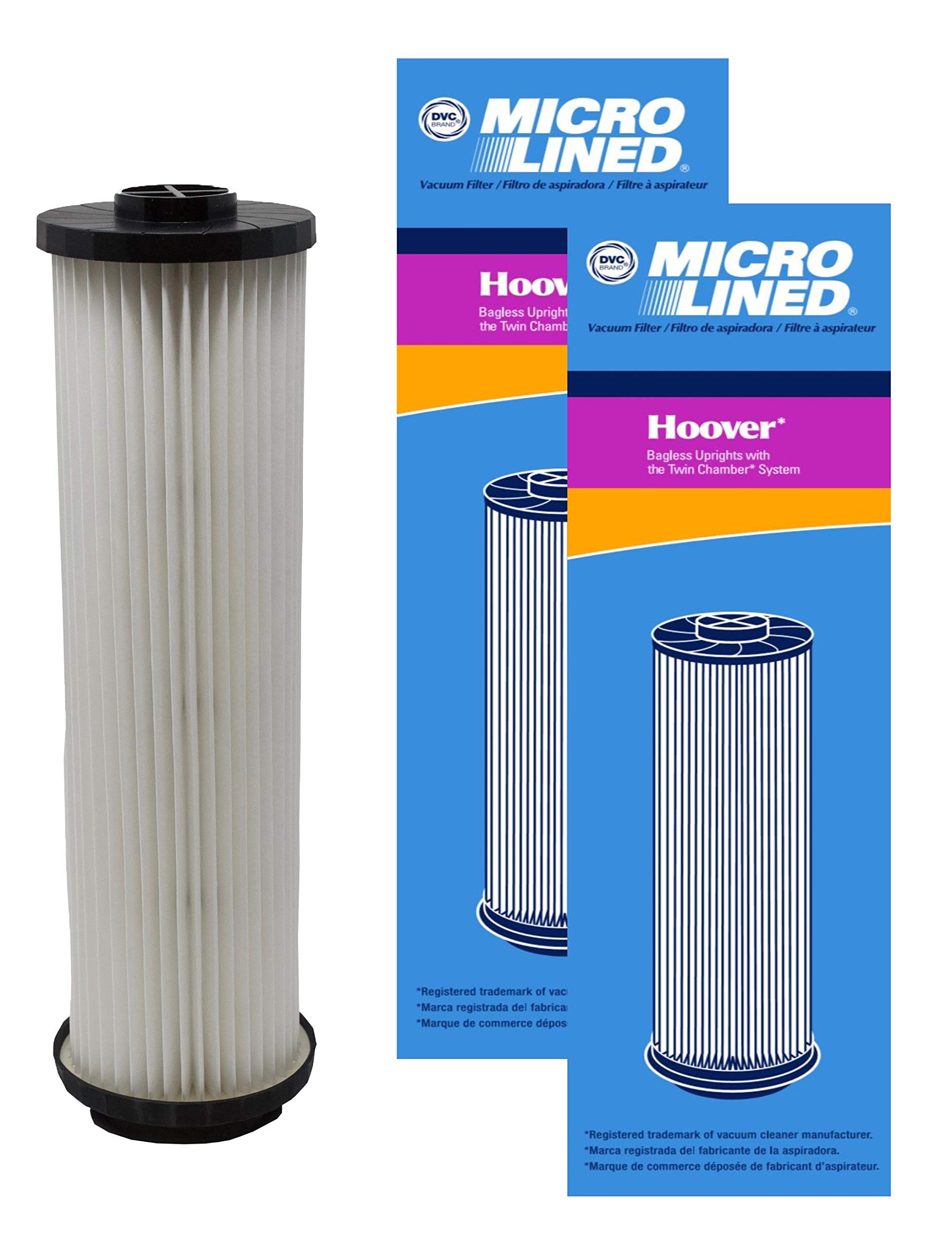 DVC Replacement Twin Chamber Filter For Hoover 43611042 WindTunnel Bagless Upright Vacuum HEPA - 2 Filter