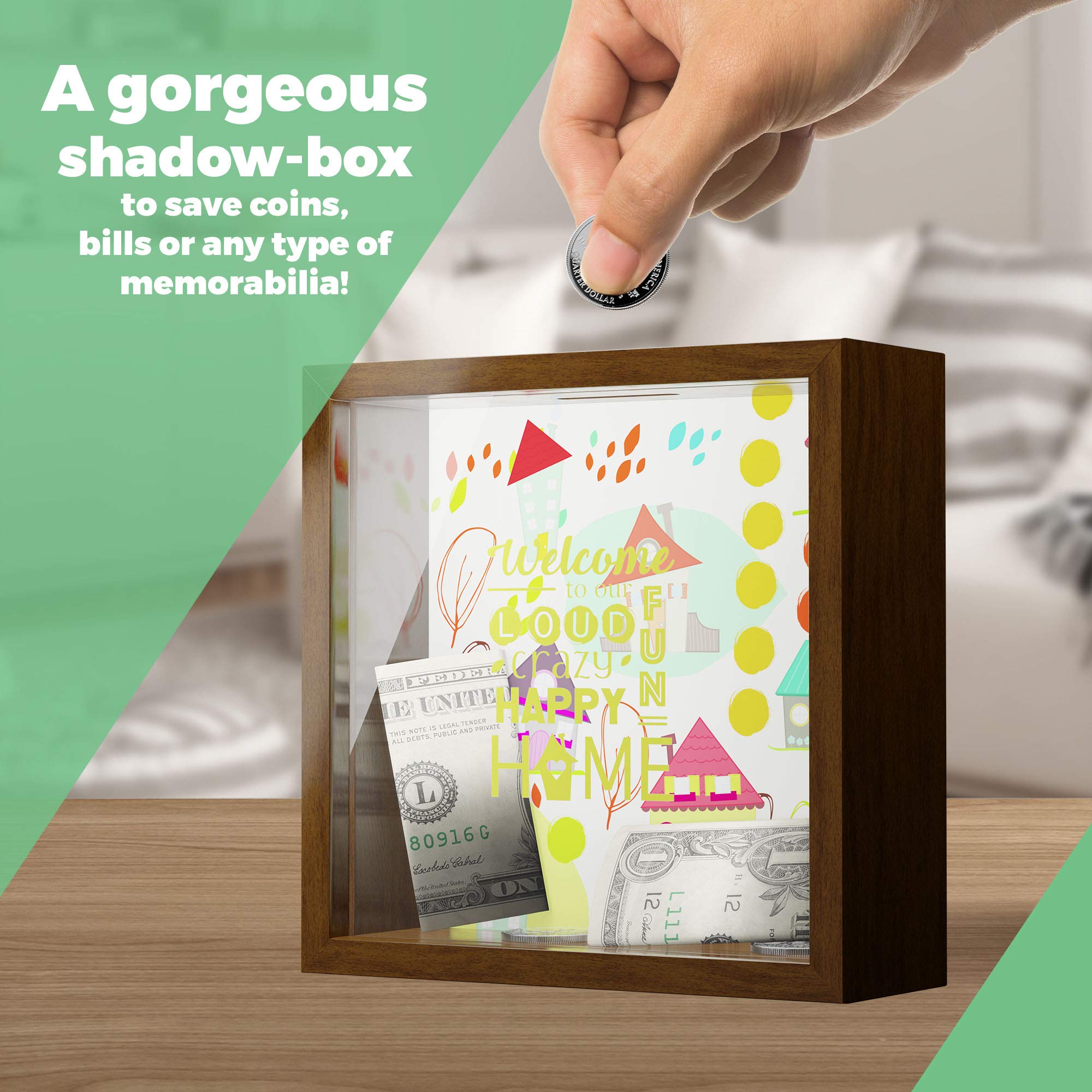 Small Basketball Jersey Display Case Cabinet Frame w/UV Protection -Walnut