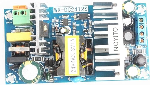 Miniatura 61 de NOYITO Módulo de fuente de alimentación de CA a CC CC 12V 8A, 5V 1A Salida dual AC 120V 100-260V a 12V 5V 100W Módulo de alimentación industrial