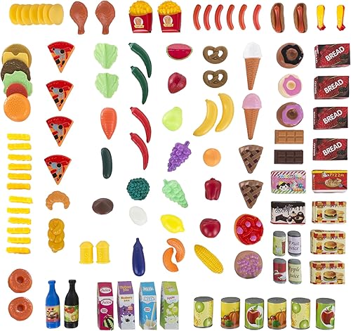 Miniatura 2 de Juego de alimentos surtidos de Pretend Play - Alimentos frescos, en caja y enlatados por Hey! Play!