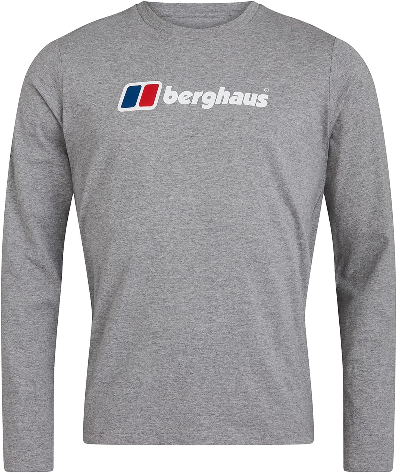BerghausMen's Organic Big Classic Logo Long Sleeve T-Shirt,