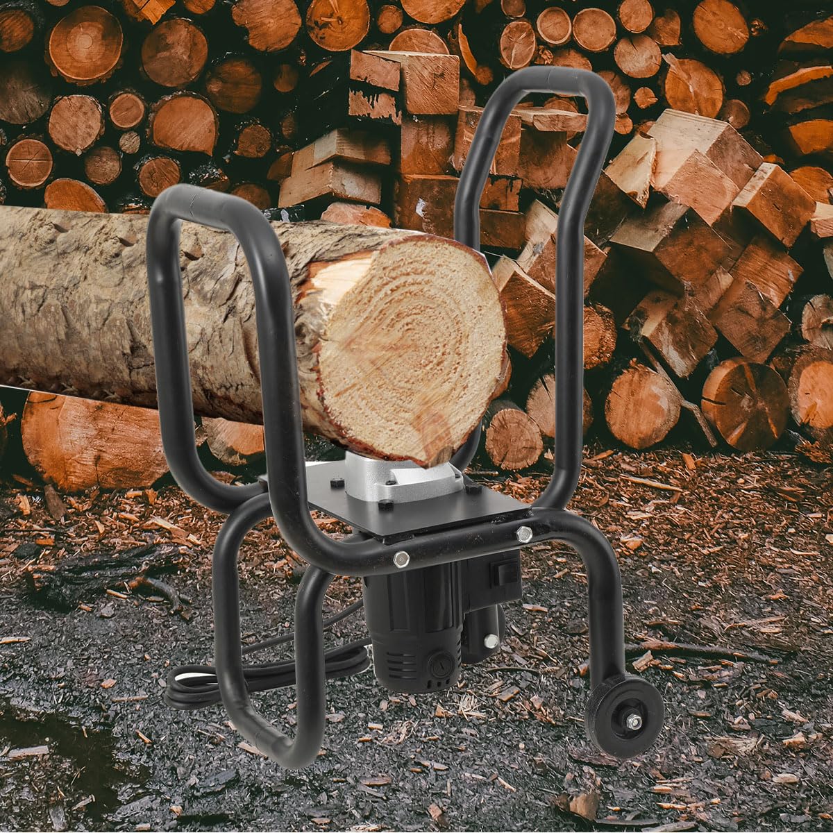 Fendeuse de Buches électrique Fendeuse Bois Fendeuse Fendeur de Buche Electrique 420 U/min 2000W Fendeur de Bois Electrique Fendeuse de Bois