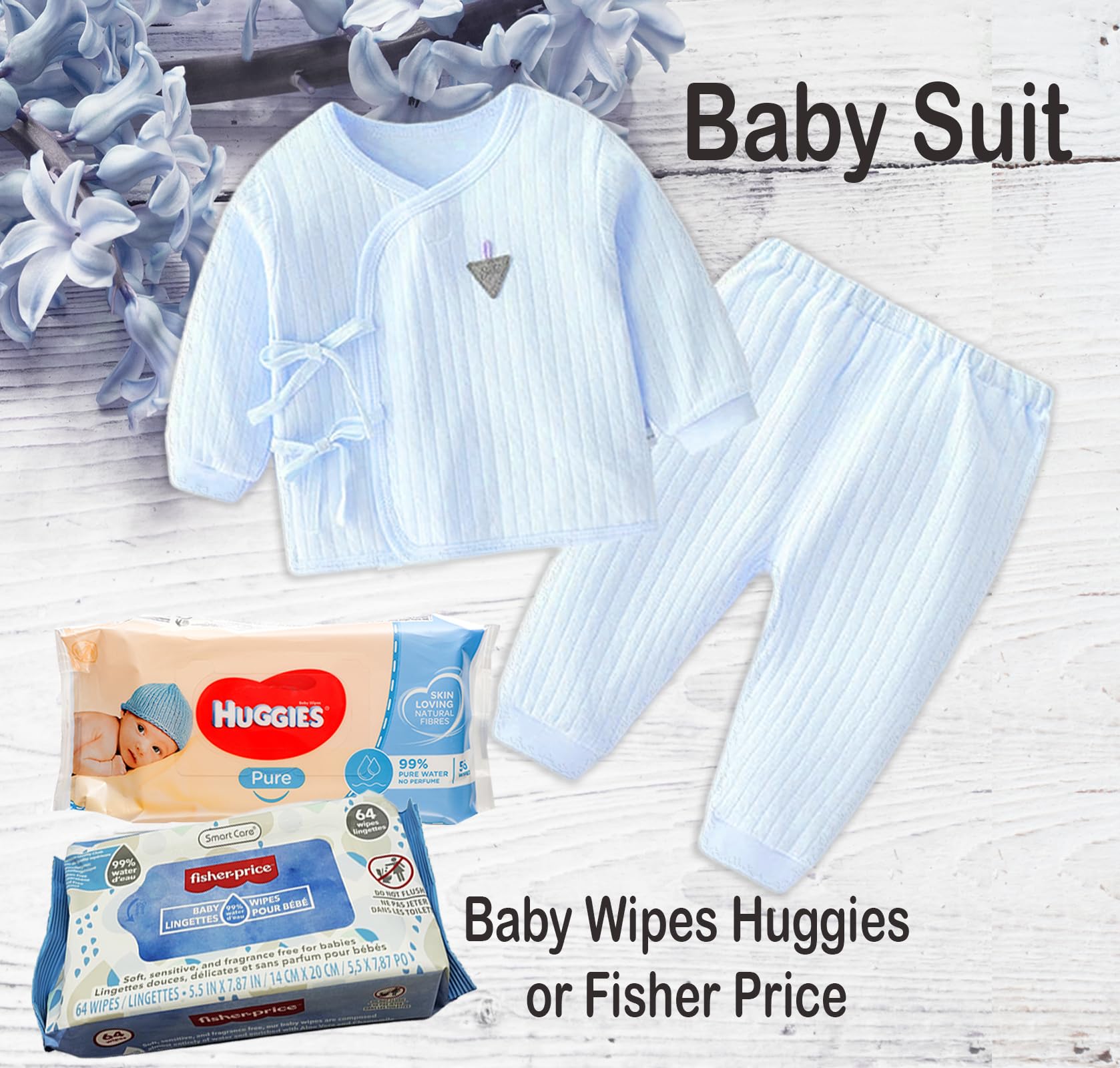 Baby Boy Gift Basket - Newborn Essentials Set With Memory Book & Security Blanket