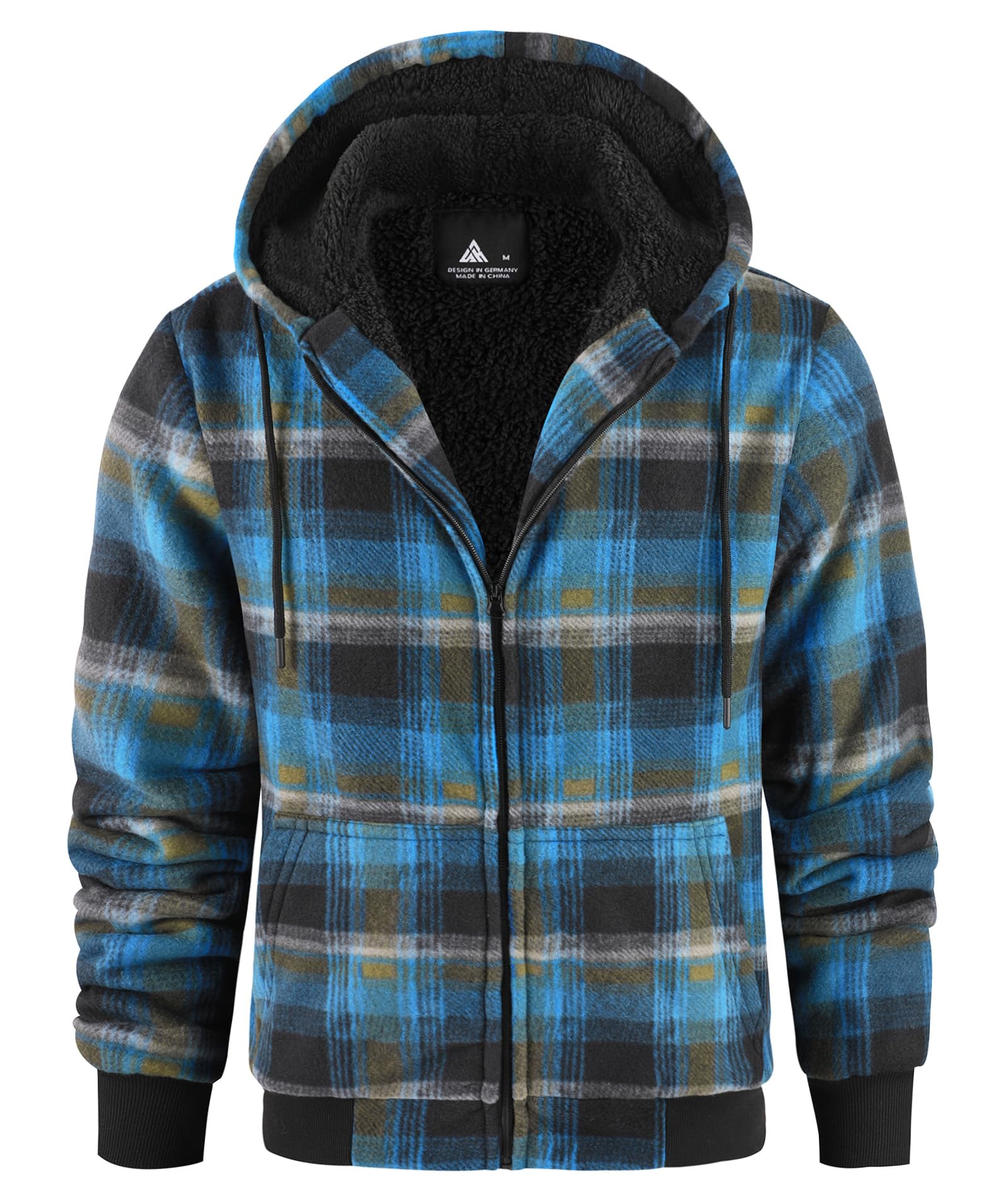 geeksport geeksport geeksport geeksport Felpa da Uomo con Cappuccio e Full Zip Fleece Hoodies for Men Sportive Inverno