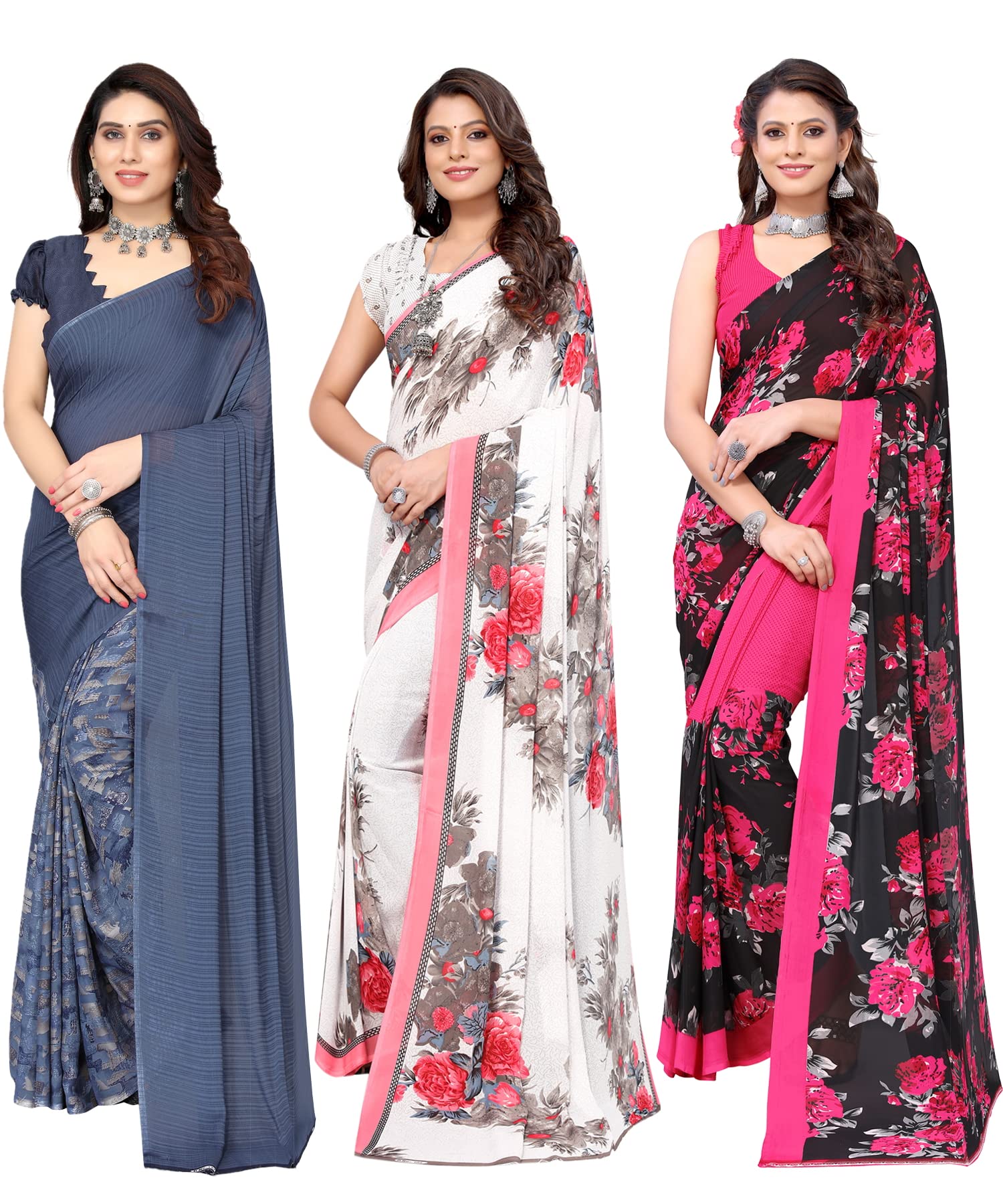 yashika Women Georgette Standard Length Saree-picture-26