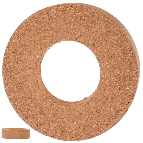 Hemoton Soporte de corcho para frasco de corcho, parte inferior redonda, soporte de corcho, soporte de exhibición de frascos, posavasos de corcho