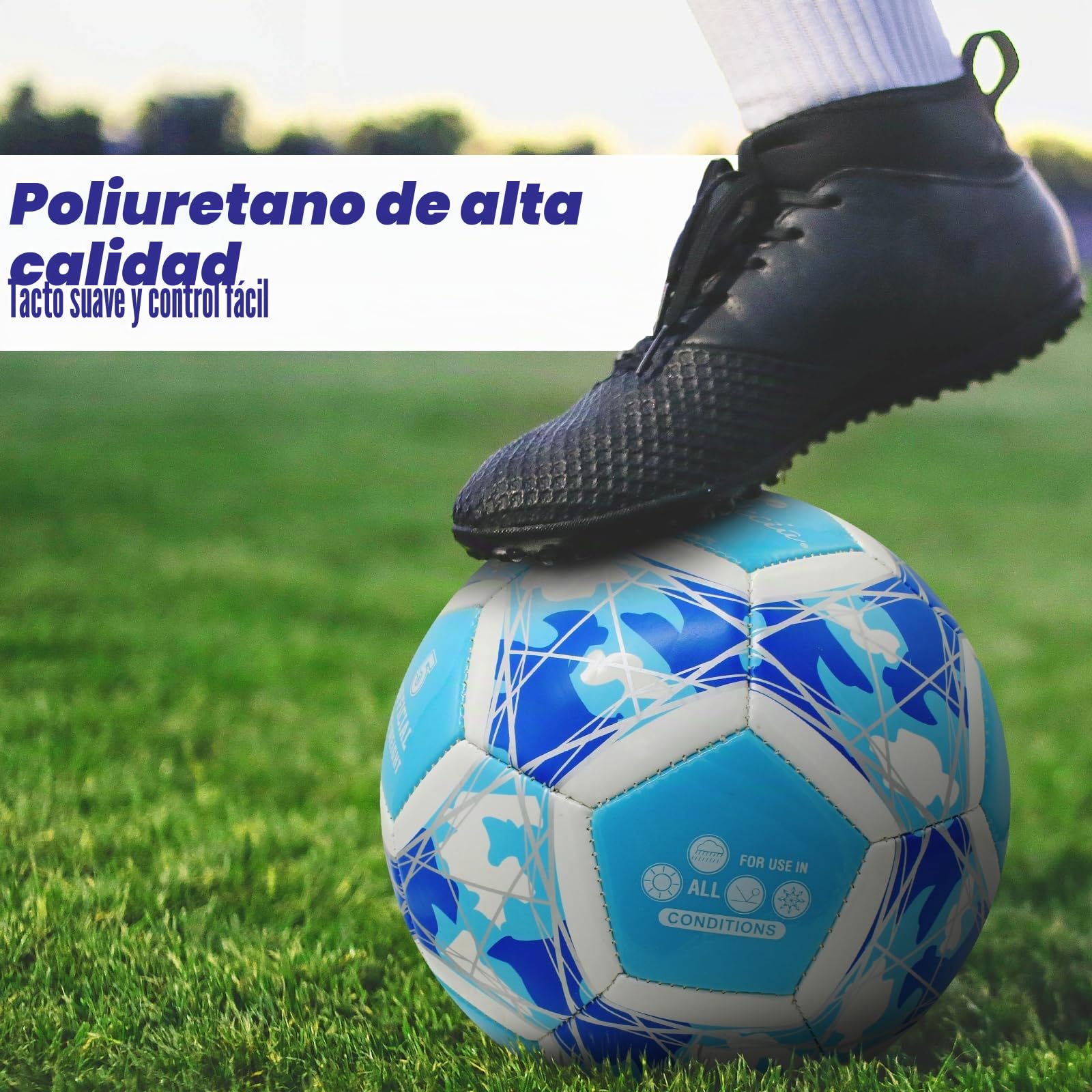 Balón de fútbol iluminado tamaño 5, pelota de fútbol fluorescente para entrenamiento y juegos recreativos, perfecta para jóvenes y adultos, pelota de fútbol de cuero para diversión al aire