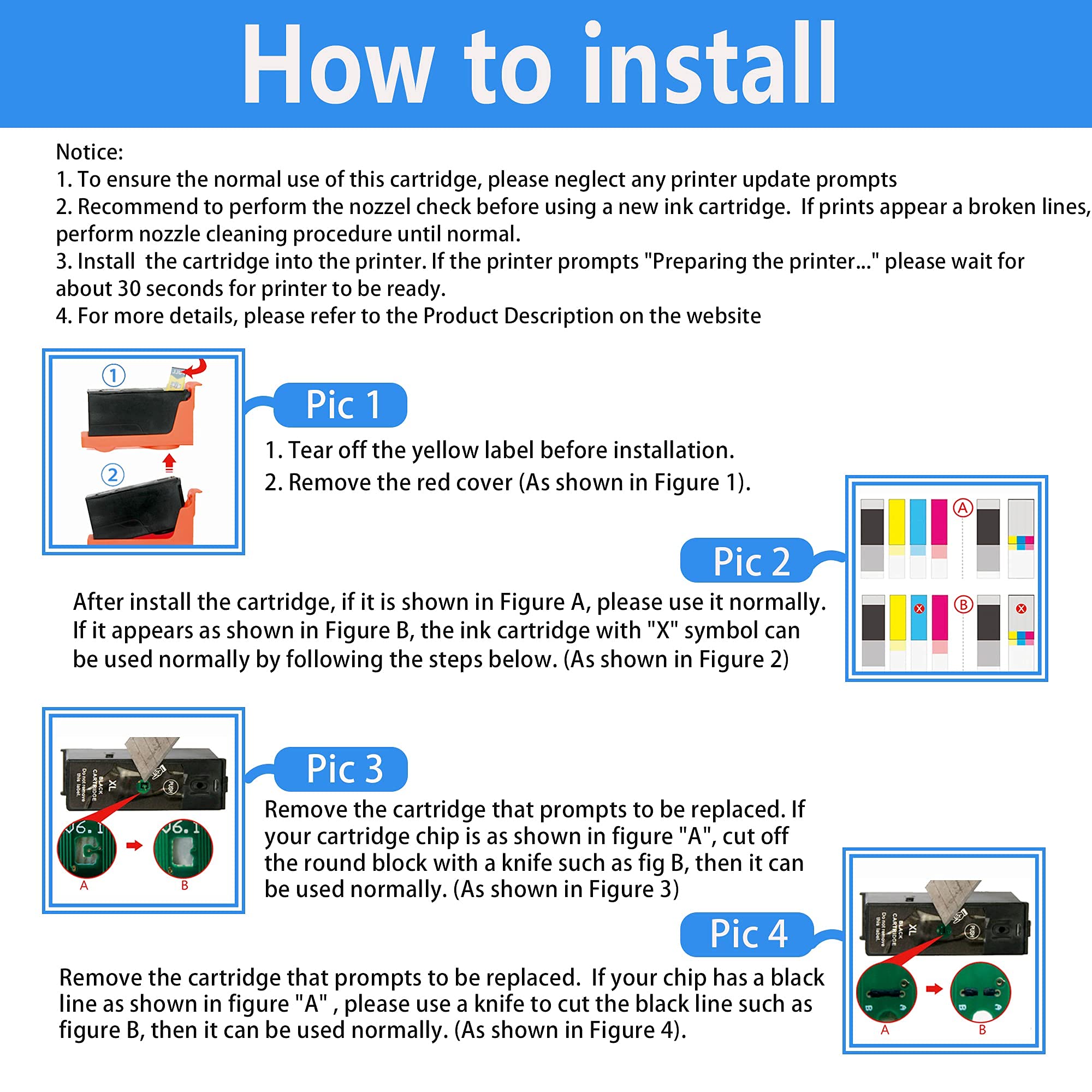 Tatrix Per DELL 21 22 23 24 Cartuccia Di Inchiostro DL21 Cartuccia - Foto 12