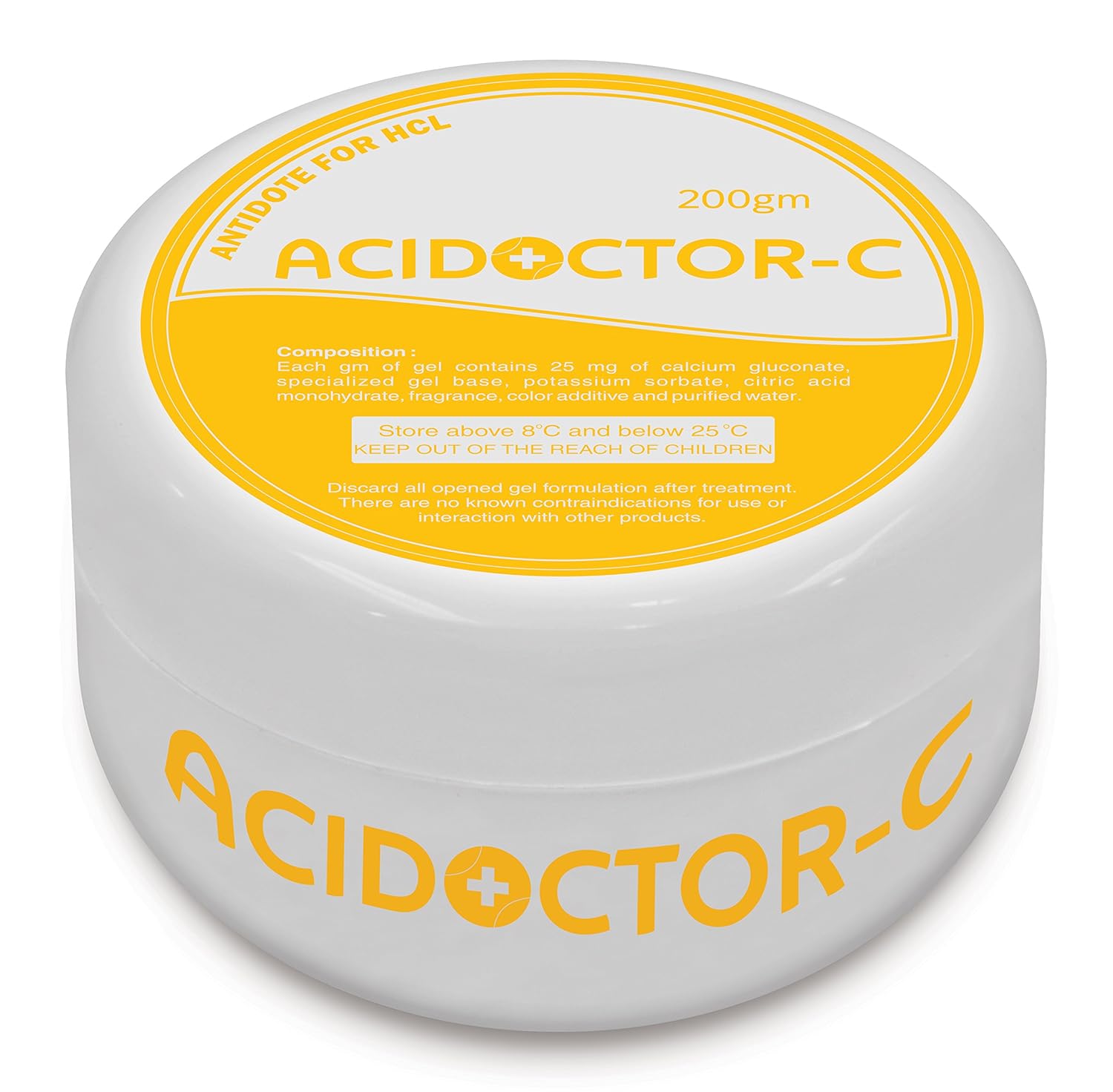 ACIDOCTOR C ANTIDOTE FOR HYDROCHLORIC ACID SKIN BURN (First Aid for