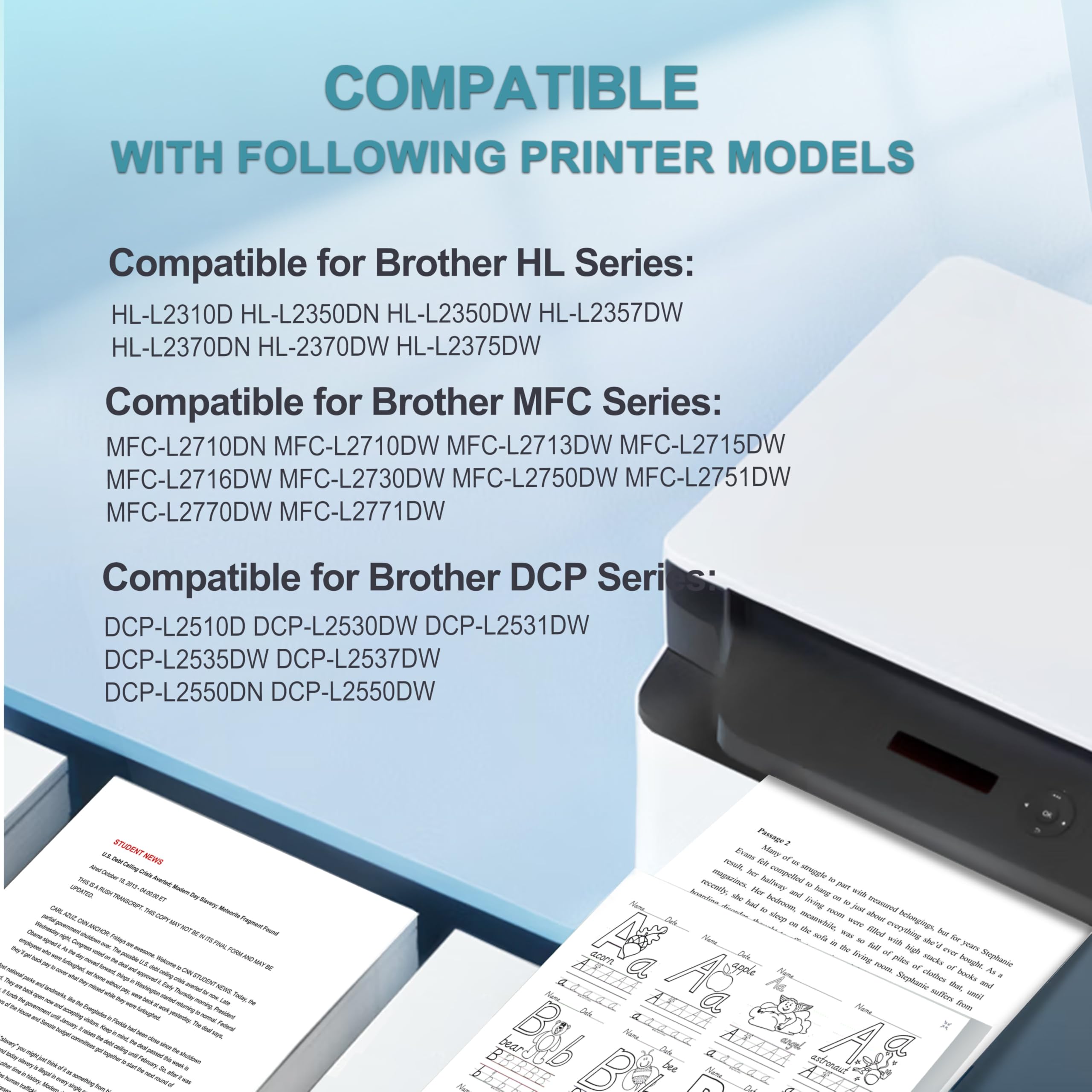 Drum Per Stampanti Brother - Compatibile Con DCP-L2530DW, MFC-L2710DW E Altri Modelli - Foto 9