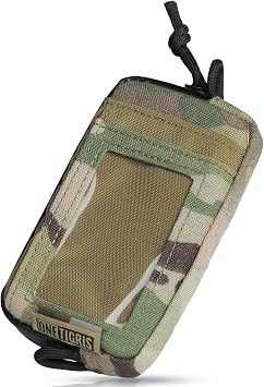 ONETIGRIS Front Pocket Wallet with Zippers Coin Purse Tactical Wallet Nylon Minimalist Wallet for Men Women