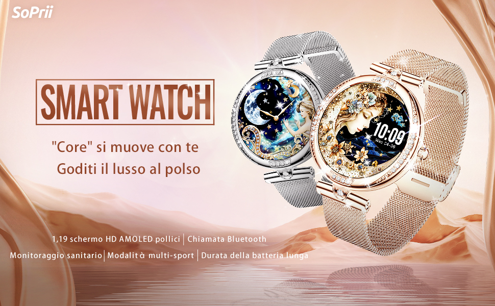 SMARTWATCH FDS8S UOMO monitoraggio sonno frequenza cardiaca pressione