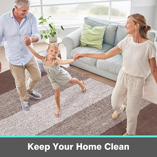 Miniatura 249 de Vaukki Tapete para puerta de entrada, antideslizante, absorbente, atrapador de lodo, tapete para el interior, tapete lavable para puerta de entrada