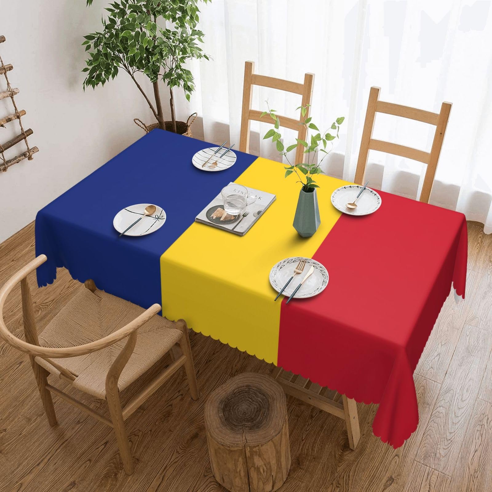 Nappe Roumanie 137x182 cm lavable nappe de cuisine et salle à manger extérieure