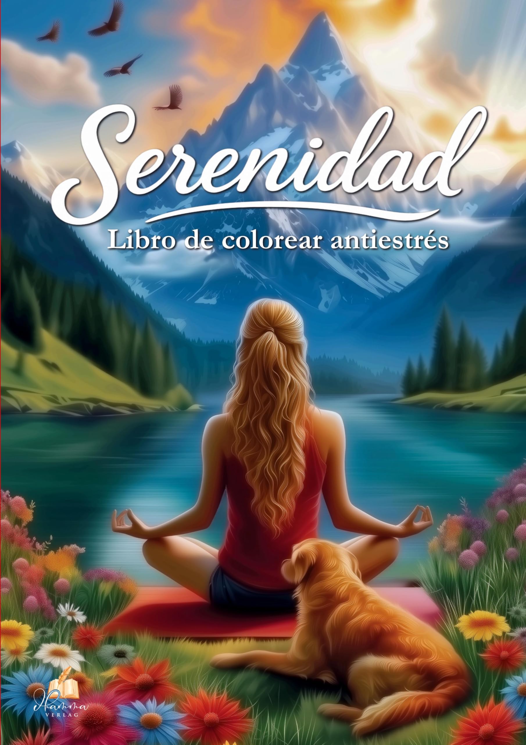 Livre de coloriage anti-stress pour adulte Serenidad avec 80 illustrations