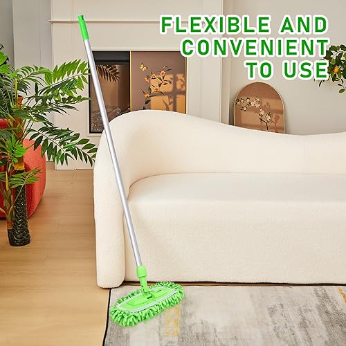 Miniatura 3 de 12 almohadillas reutilizables para fregona compatibles con Swiffer Sweeper Mop, almohadillas de microfibra reutilizables, cabezal de trapeador de
