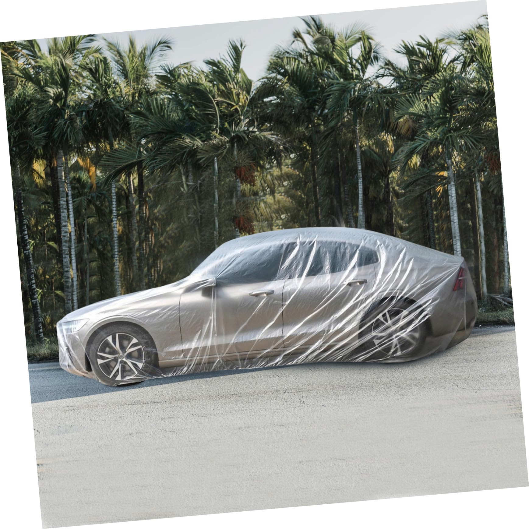 ULTECHNOVO Car Protective Cover Weather Car Body Cover for Rain Snow Uv Fit for Automobiles — view 4