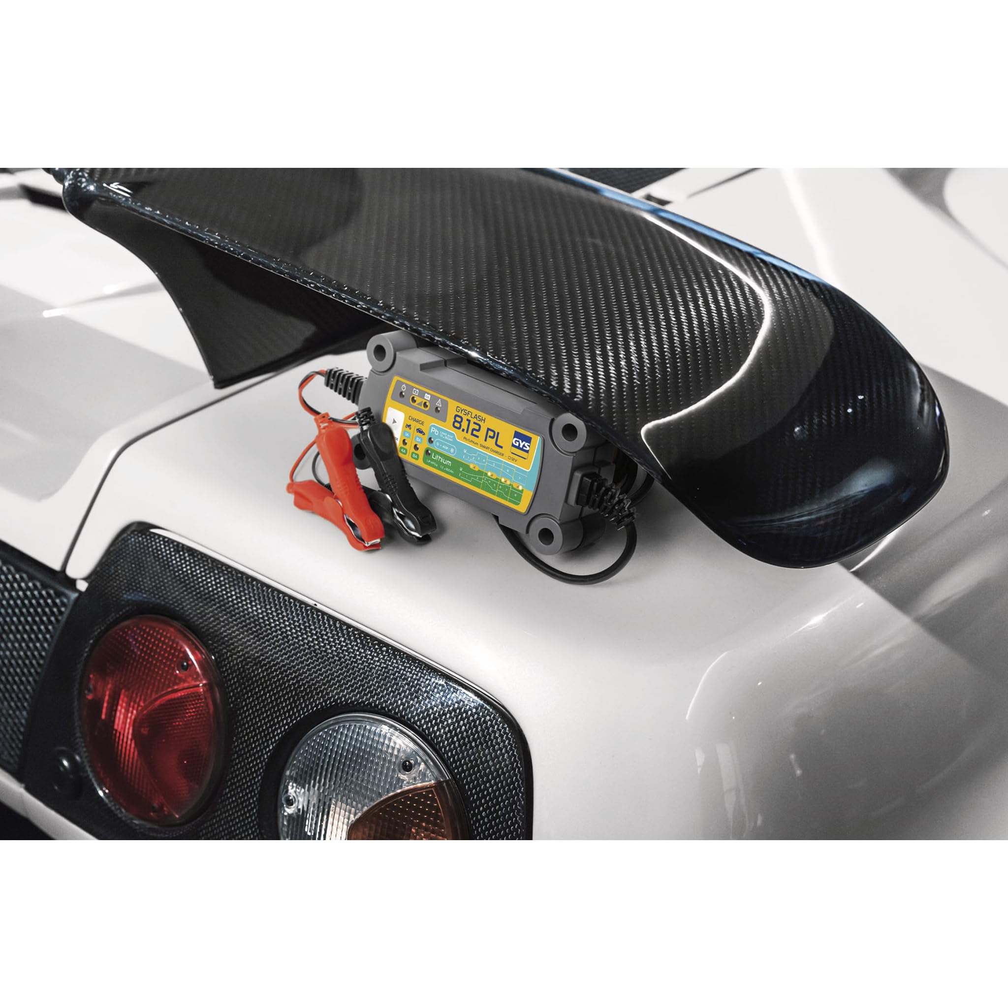 GYS Cargador de batería de Coche para Coche Moto Batería desde 15 1.5Ah 069282