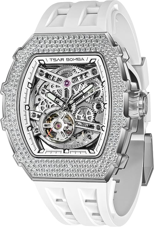 TSAR BOMBA Automatic Watches Men's Waterproof Men's Watch Men's Watches Chronograph Men's Watch for Men Elegance