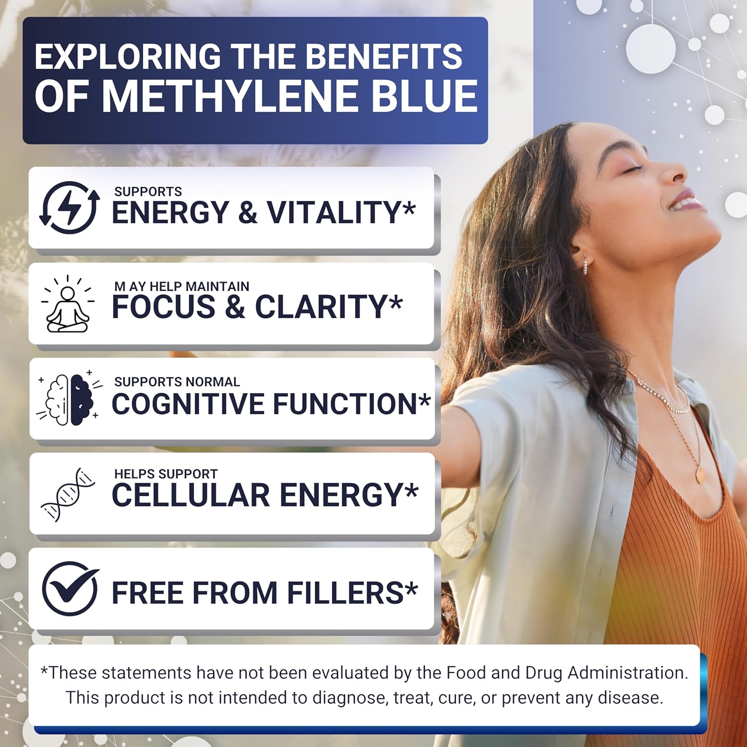 BLUE CLOUD Methylene Blue Capsules – USP Pharmaceutical Grade, 60 Capsules, 99.9% Purity, Third-Party Tested, Formaldehyde-Free, High-Purity Cognitive Support Supplement - Image 8