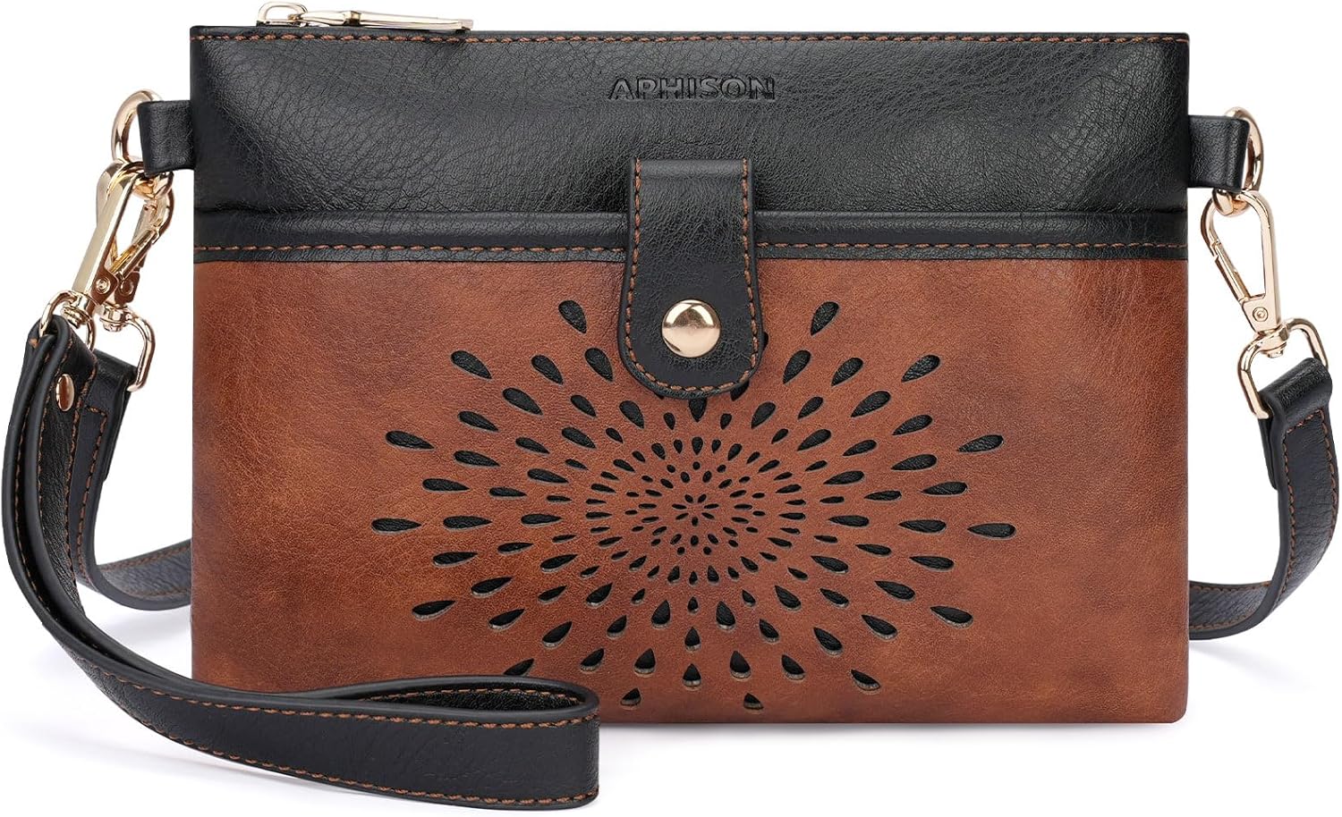 APHISON Wristlet Wallets Clutch Purses Small Crossbody Bags For Women, Cell Phone Wallet Purse RFID Wallet Women