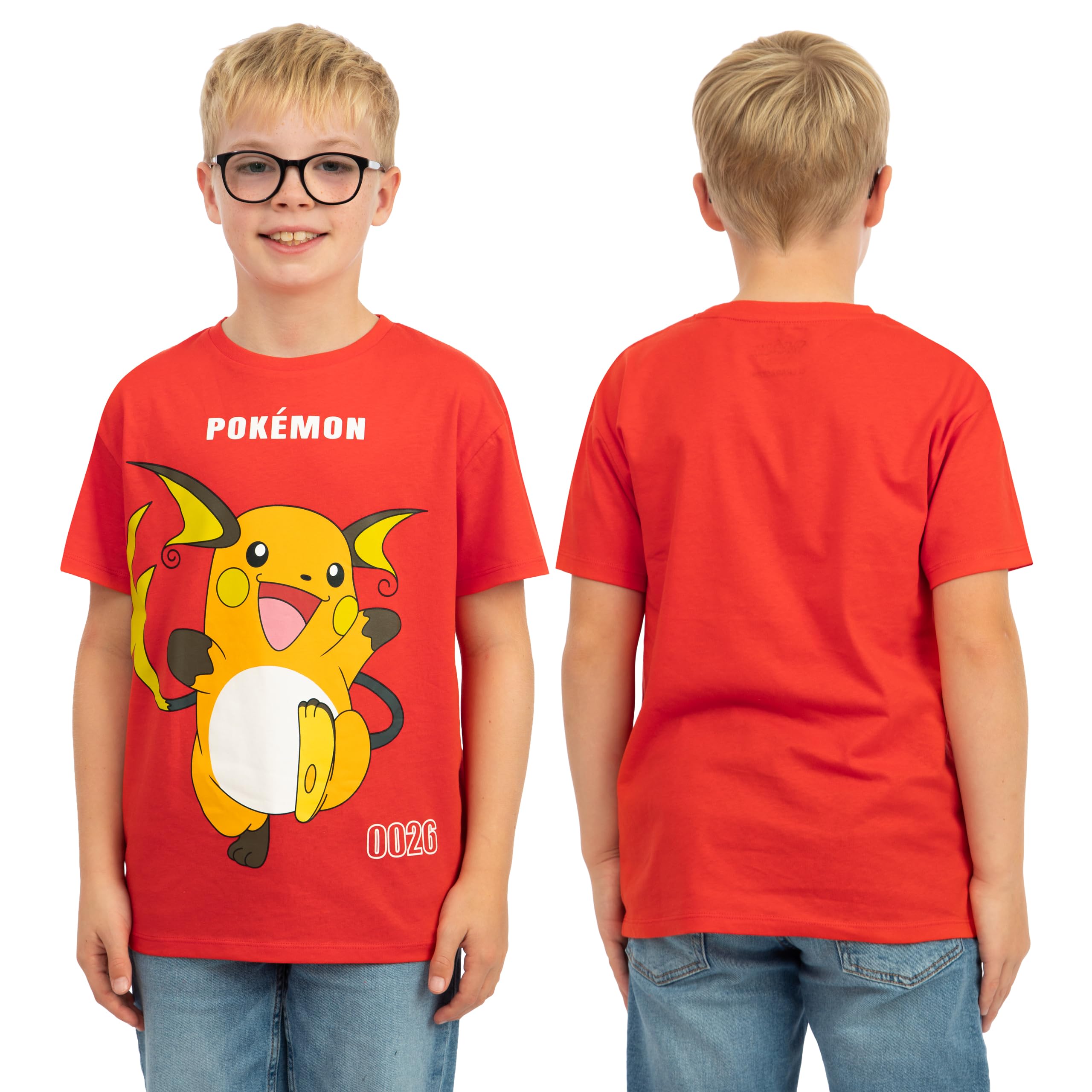 Pokémon Lot De 3 T-Shirts, T-Shirts A Manches Courtes Garçon, T Shirt Gamer, T Shirt Enfant Garcon - 4