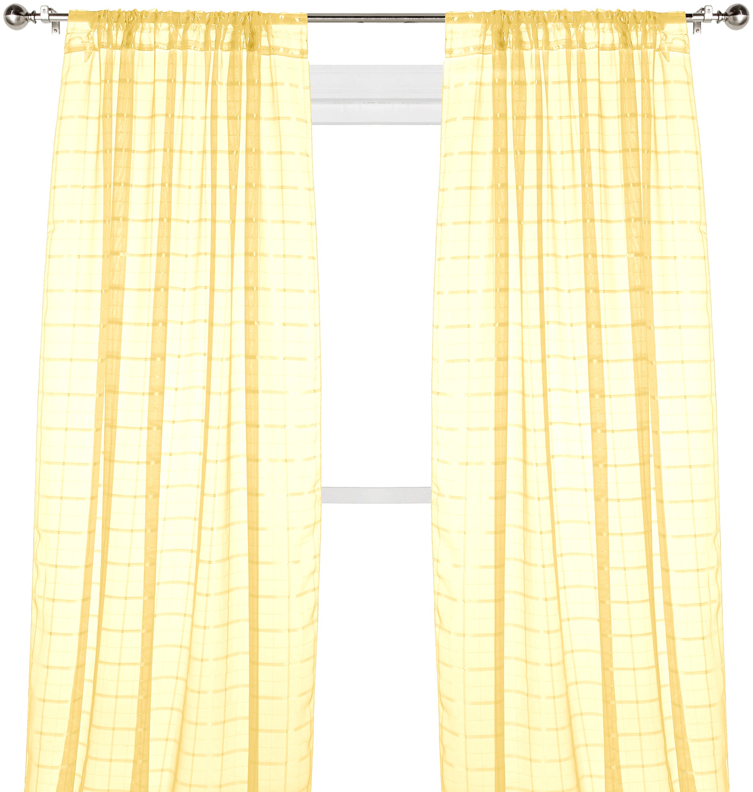 Yellow Plaid Curtains Curtains & Drapes 2023