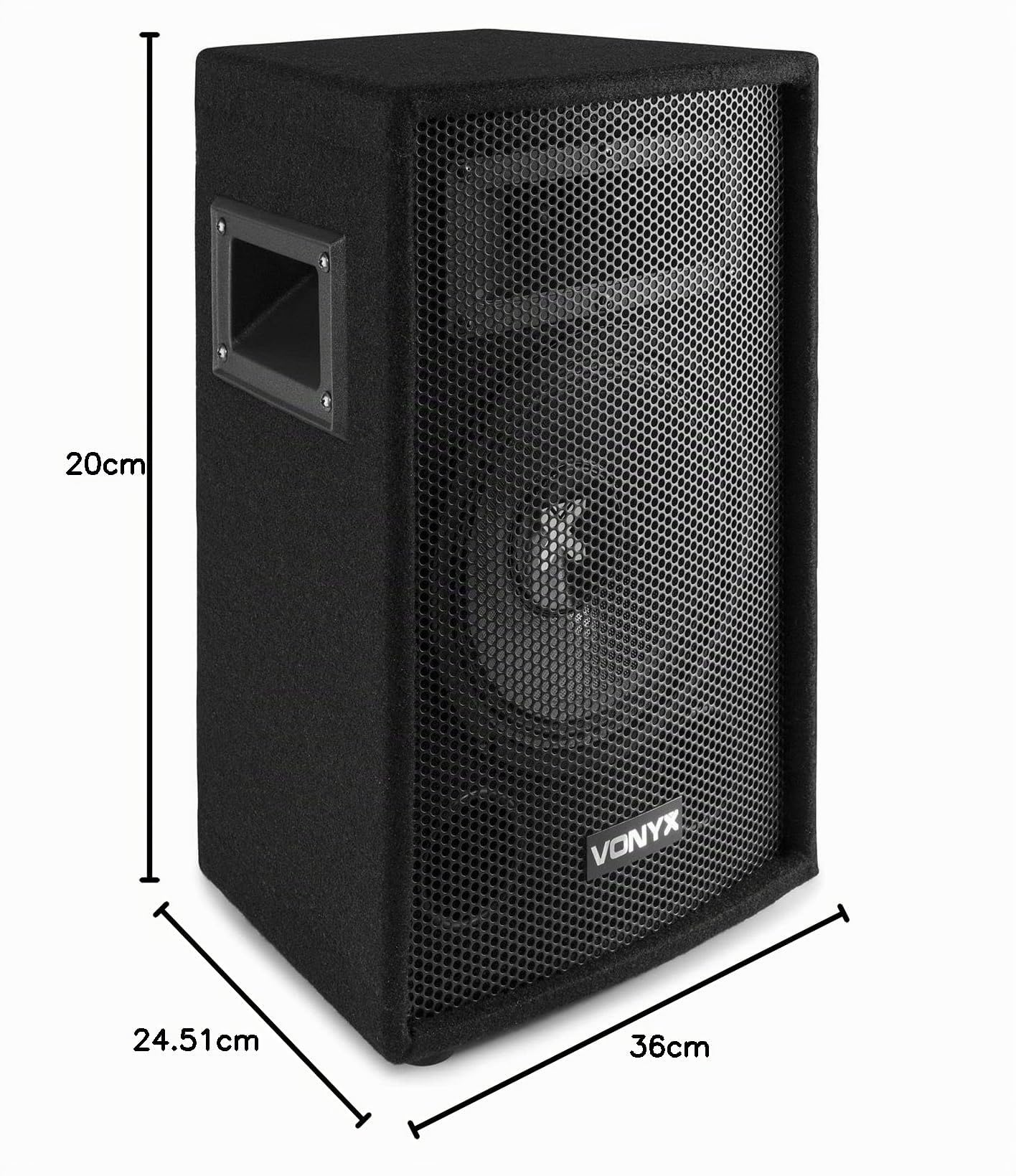 Vonyx SL6 PA Coppia di Altoparlanti da 6 Pollici 150 Watts, Altoparlanti passivi a 2 Vie per DJ, Musica, Megafonia, Presentazioni, Discorsi, Uso Domestico e/o Professionale