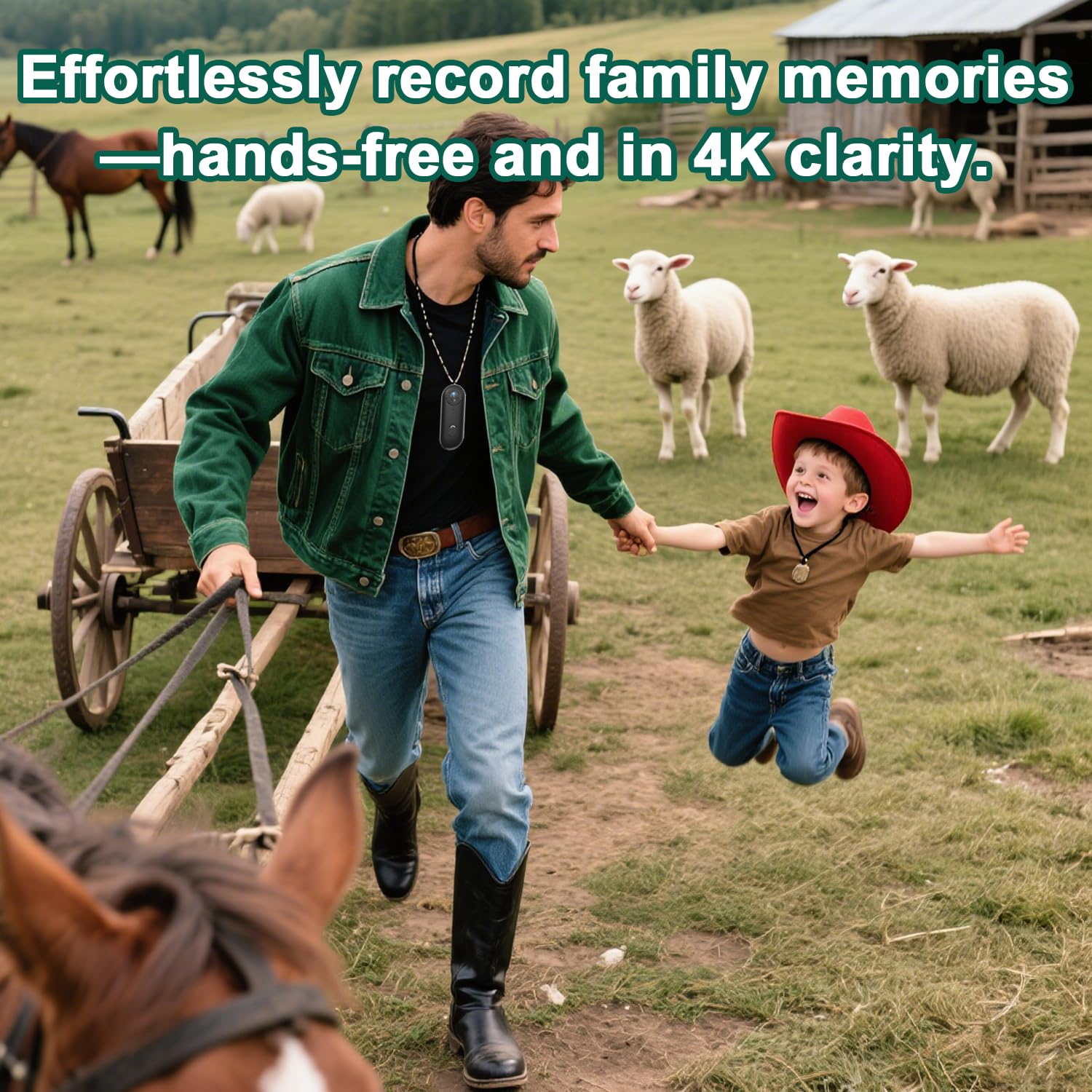 4k Mini Body Camera?Small WiFi Action Camera?Sports Cam Wearable?Magnetic Necklace Thumb Camera for Lecture, Cycling, Travel, Pet Walking Outdoors Activities (1080P White-128G)