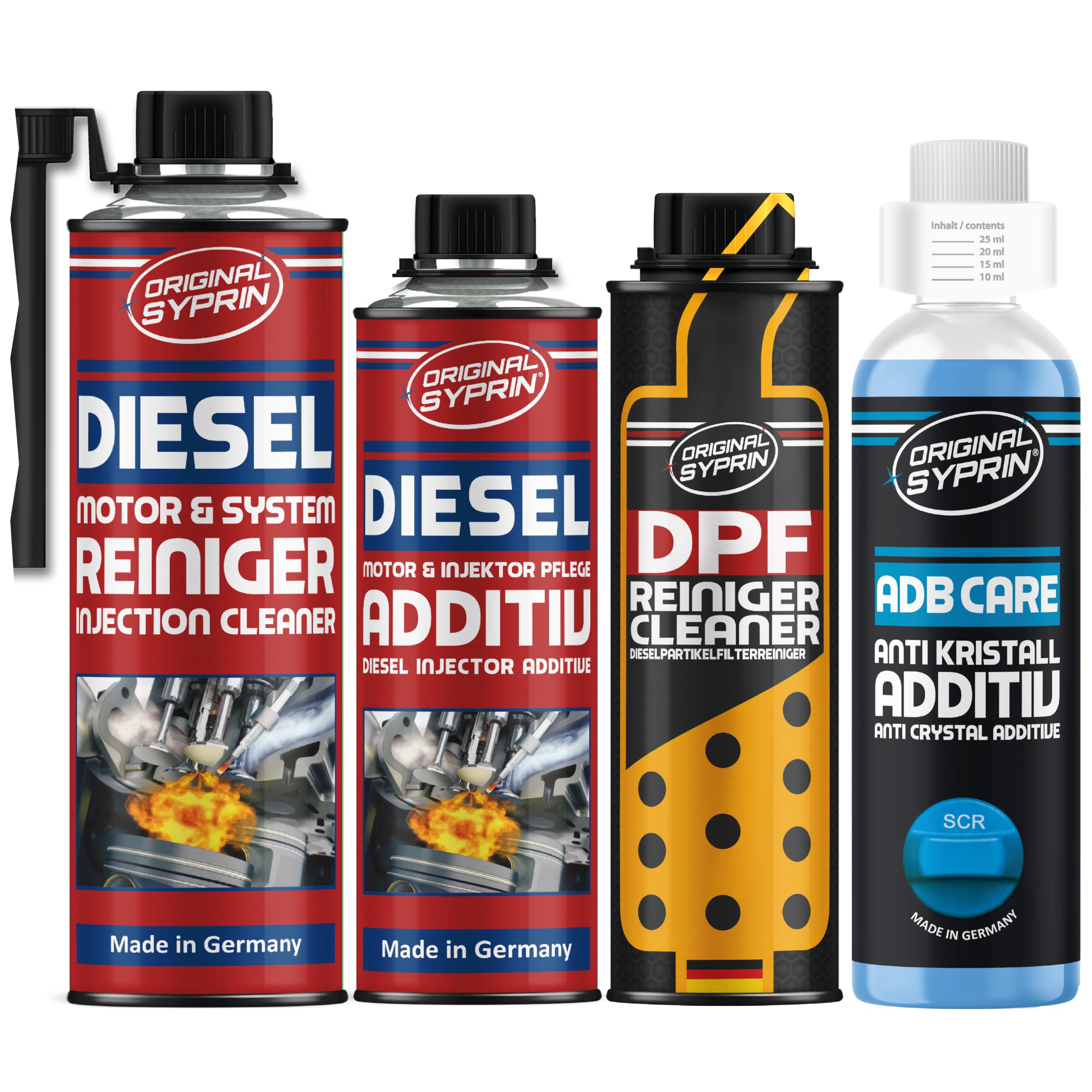 SYPRIN Sélection personnalisée - additif et nettoyant pour le nettoyage et l'entretien du diesel, Moteur et injecteur