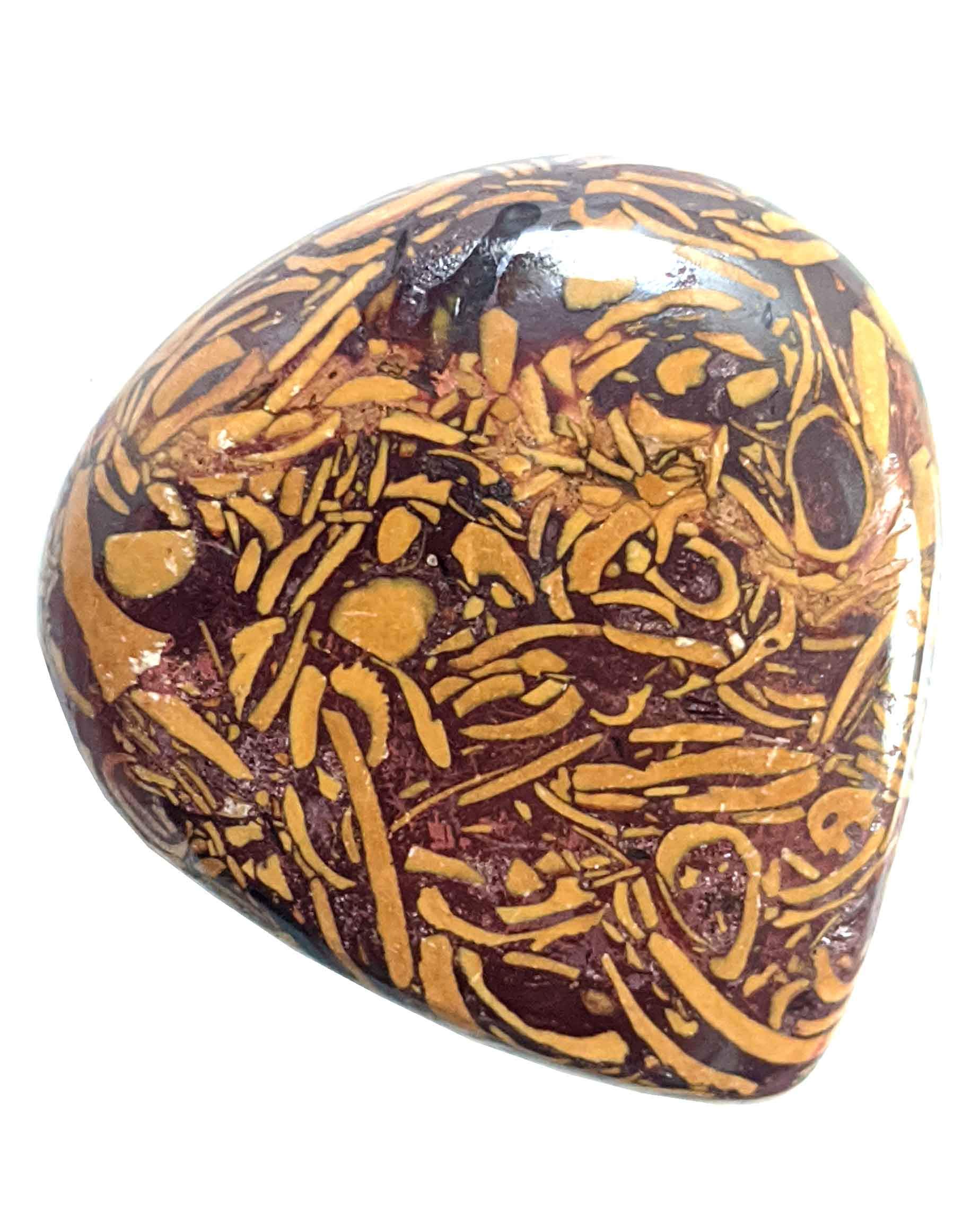 Mariyam Jasper Designer Cabochon,High Polished Almond Pear Shape Mariyam Jasper Beautiful Loose Gemstone,Jewelry Making Gemstone,Size 32x29x6mm