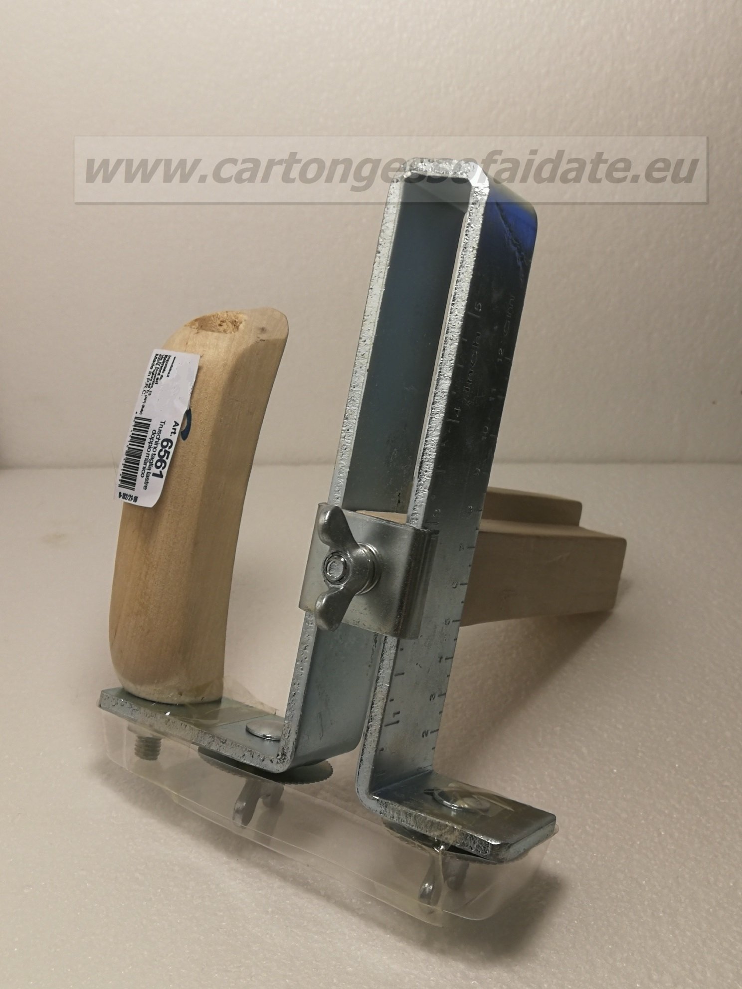 Truschino taglia lastre doppio manico per cartongesso
