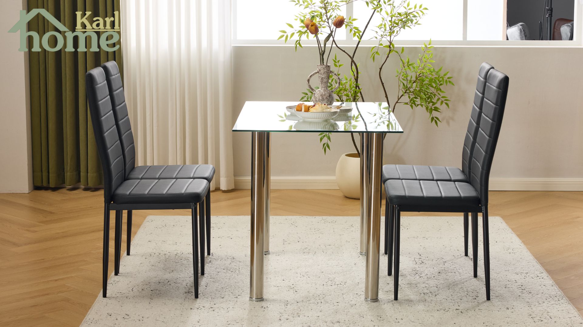 モダンダイニングチェア2脚セット Karl Dining Chair Amazon.com: Karl 