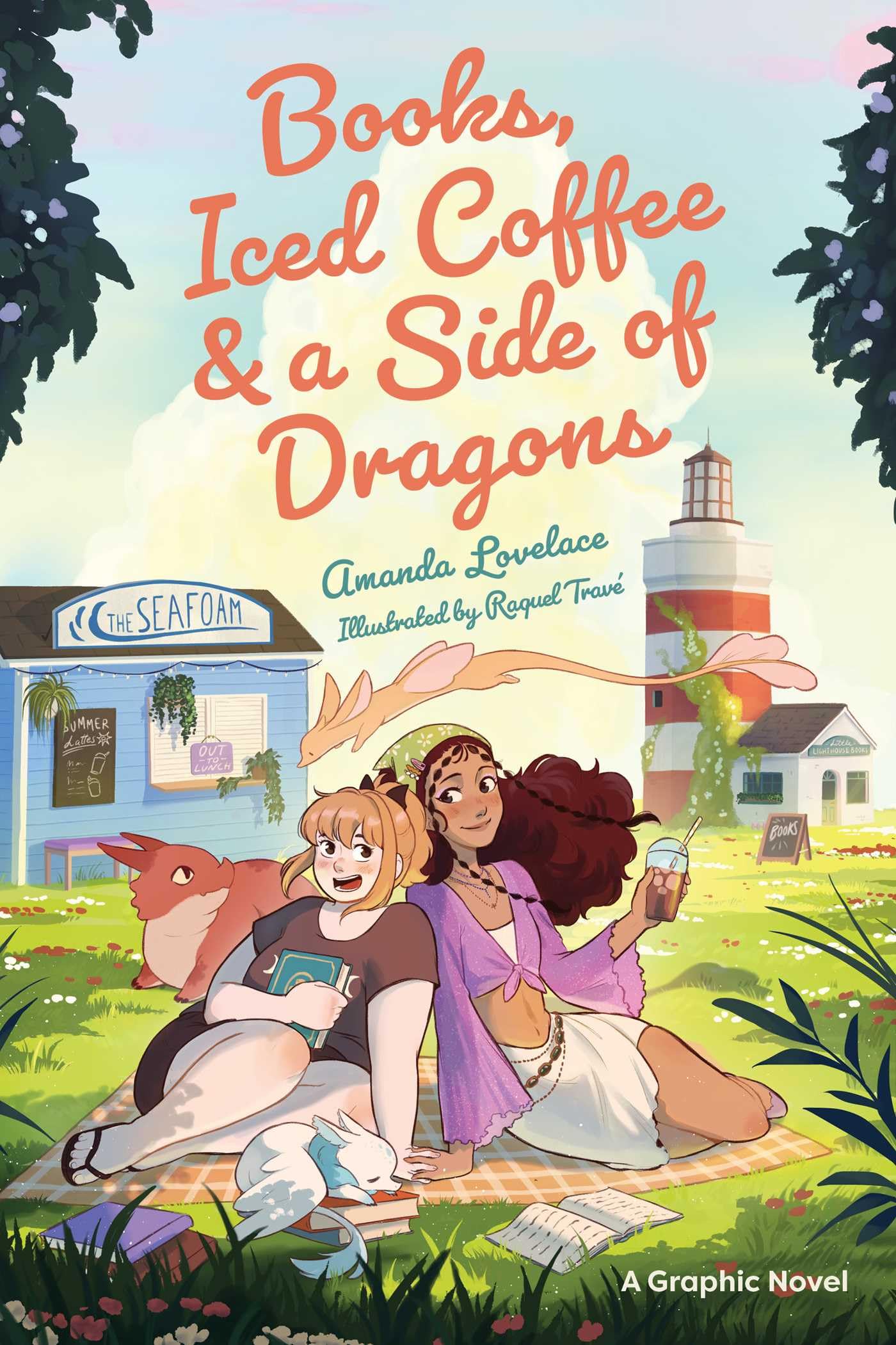 Books, Iced Coffee & a Side of Dragons: A Graphic Novel: A Sweet, Sapphic Summertime Romance (A Sweet Sapphic Romance)