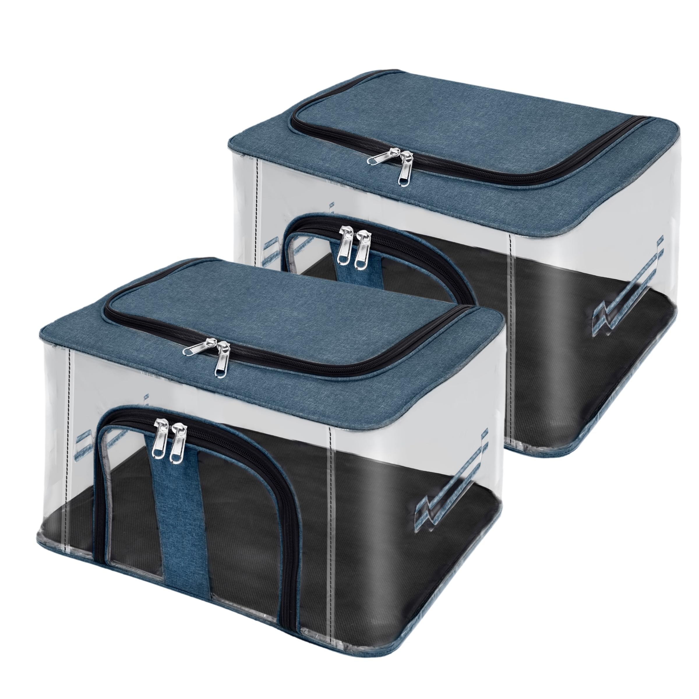 Sac de rangement anti-humidité Storite lot de 2 boîtes placard transparentes pour vêtement