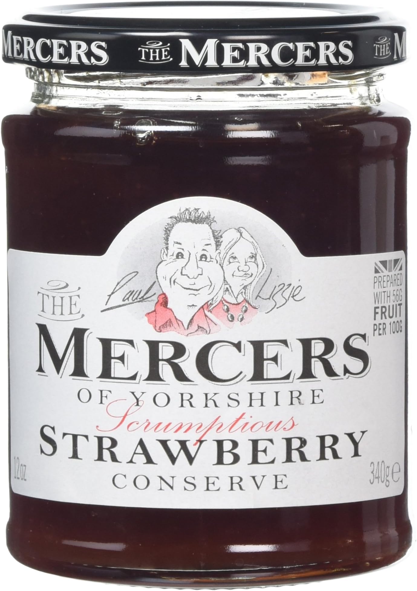 The Mercers of Yorkshire Strawberry Conserve, 340g