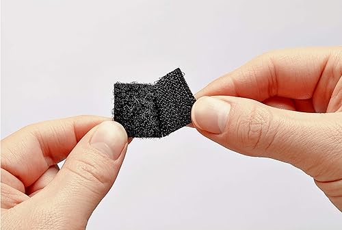 Miniatura 3 de Scotch Sujetadores multiusos de gancho y bucle, para uso en interiores, negro, 7/8 pulgadas, 12 pares, 24 cuadrados