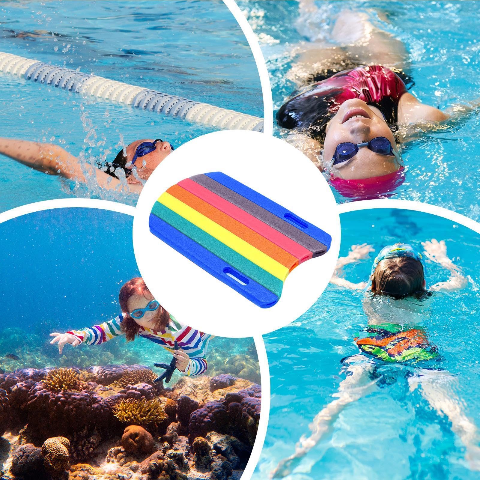 Tavola galleggiante da allenamento per nuoto, dimensioni 47 x 29 cm, leggero EPE cotone perlato, piscina versatile per bambini e adulti, tavola galleggiante resistente per animali domestici e