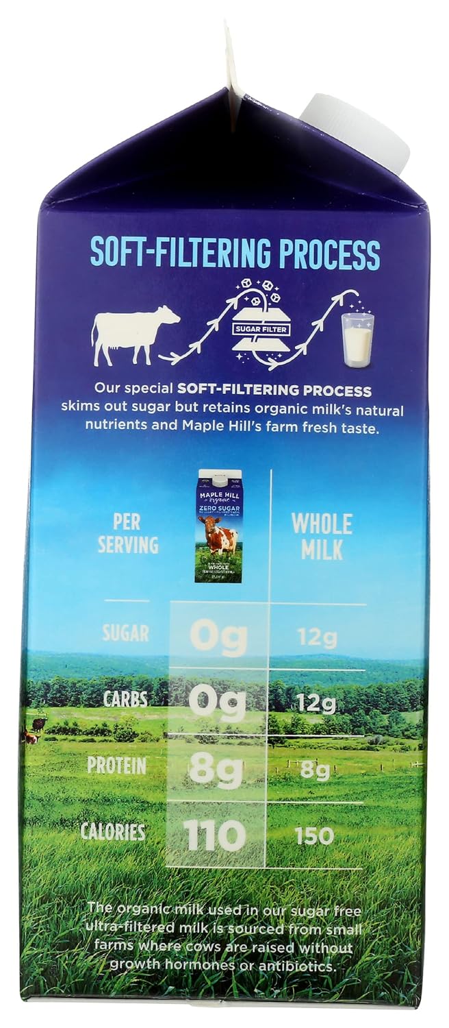 Maple Hill Zero Sugar Organic Milk