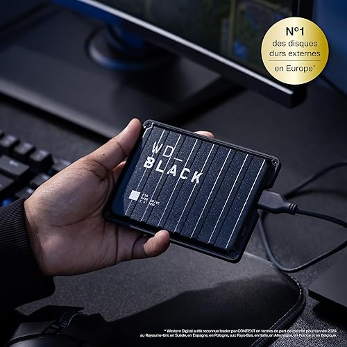 Miniatura 2 de WD_Black Unidad de juego P10 de 6 TB, disco duro externo portátil, funciona con PlayStation, Xbox y PC - WDBZ7D0060BBK-WESN