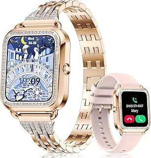 Smart Watch (Answer/Make Call), 1.59" Touch Screen Smartwatch for Women, 21 Sport Modes, IP67 Waterproof, Fitness Tracker with SpO2/Heart Rate/Sleep Monitor/Blood Pressure for Android and iOS