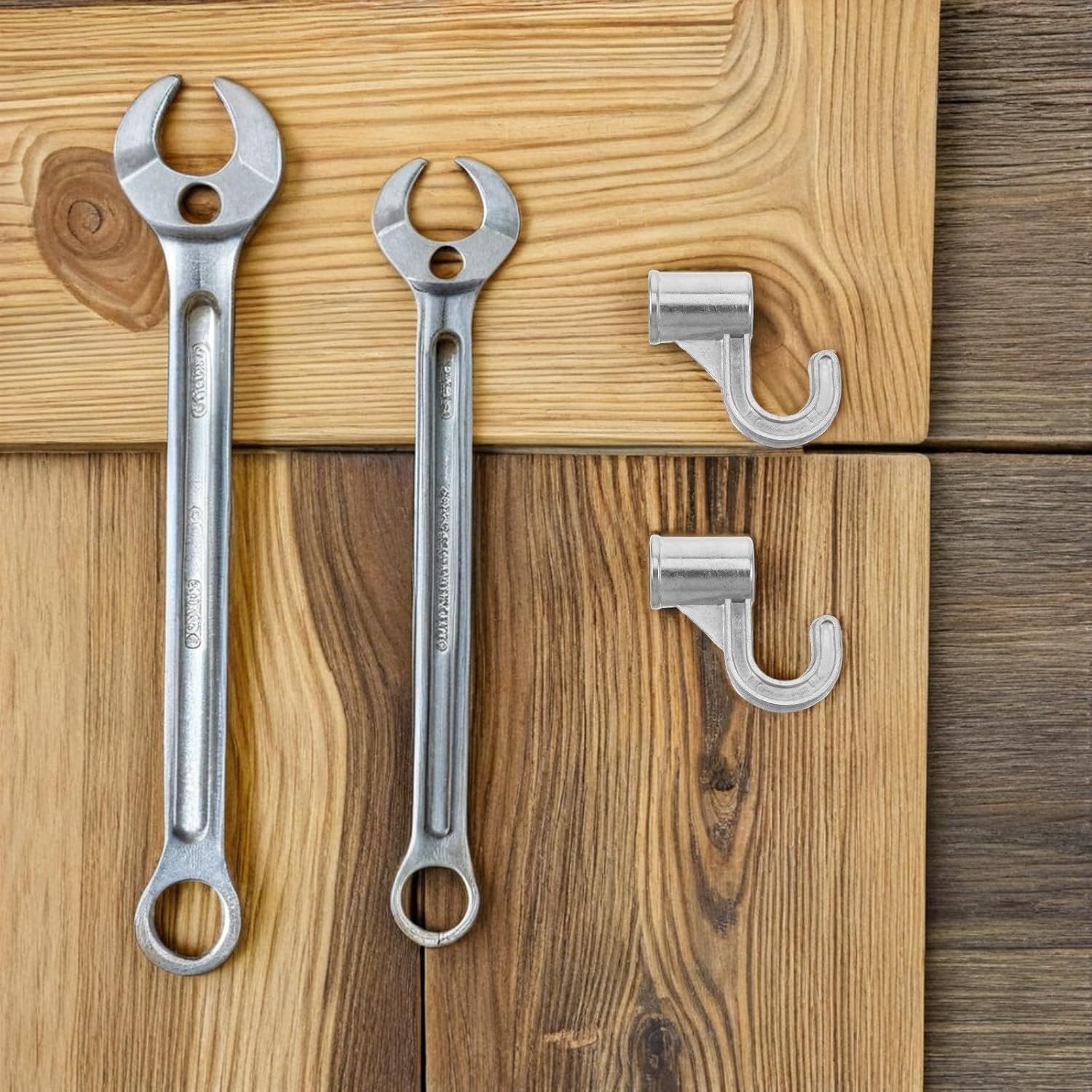 8pcs Closet Rod Brackets Heavy Duty Closet Rod Holder with 19mm Inner Diameter Metal Mounting Fixture for Wardrobe Hanging Clothes Storage
