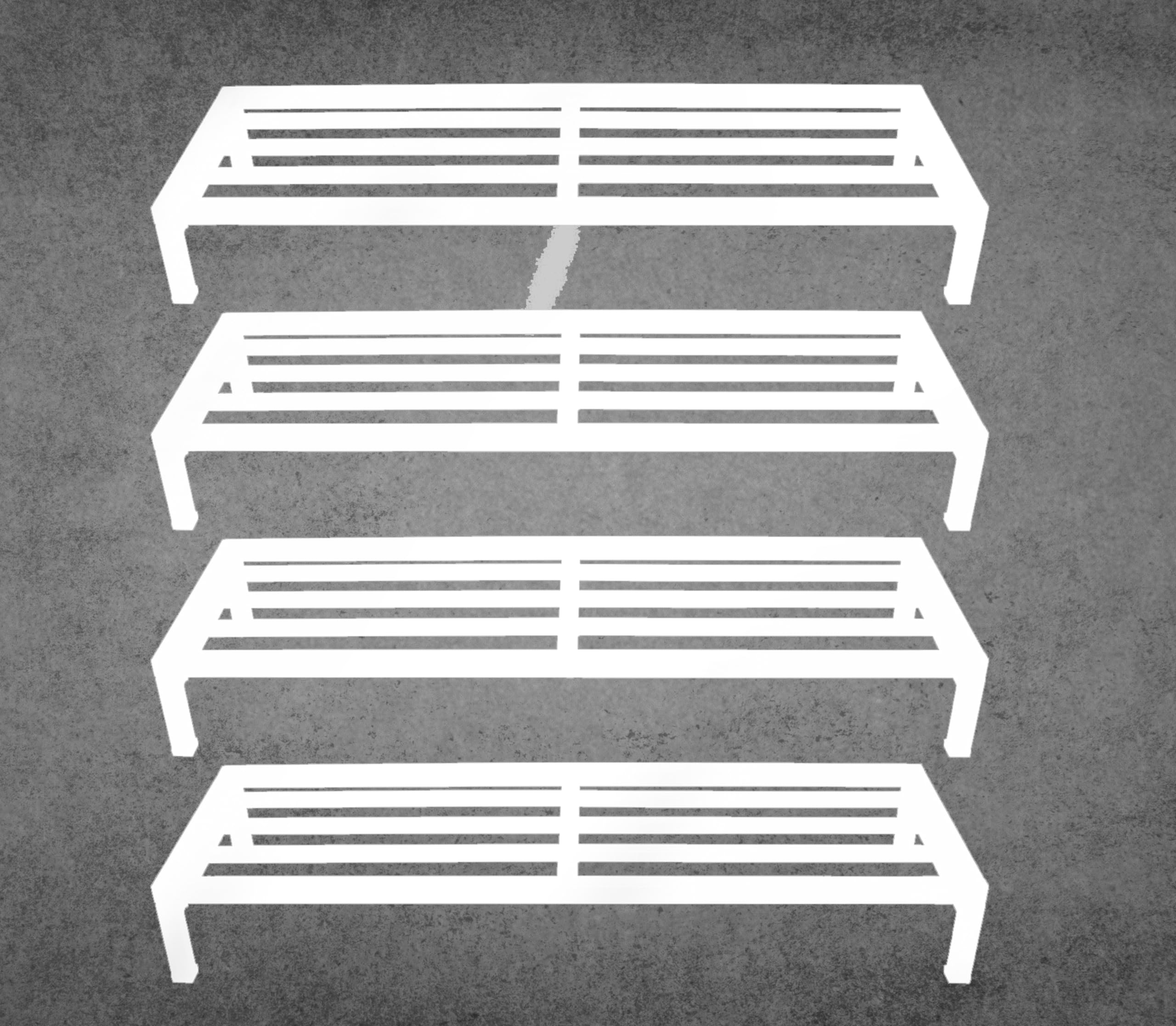 IRON LANDS Oak Pot Stand 26 Inch for Multiple Pots, Heavy Cemented Indoor Outdoor Plant Stand Premium Strong Flower Gamla Shelf Rack for Garden Balcony Home Living Room Decor (Pack of 4 - White) (B0DBQLTSFZ) Amazon Price History, Amazon Price Tracker