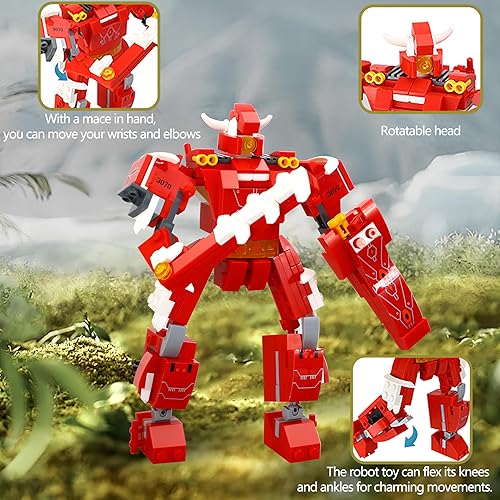 Miniatura 7 de Creator - Bloques de construcción STEM 3 en 1 para niños de 6 a 12 años, robot realista T-RexCyber DinosaurioKit de construcción de ladrillos para