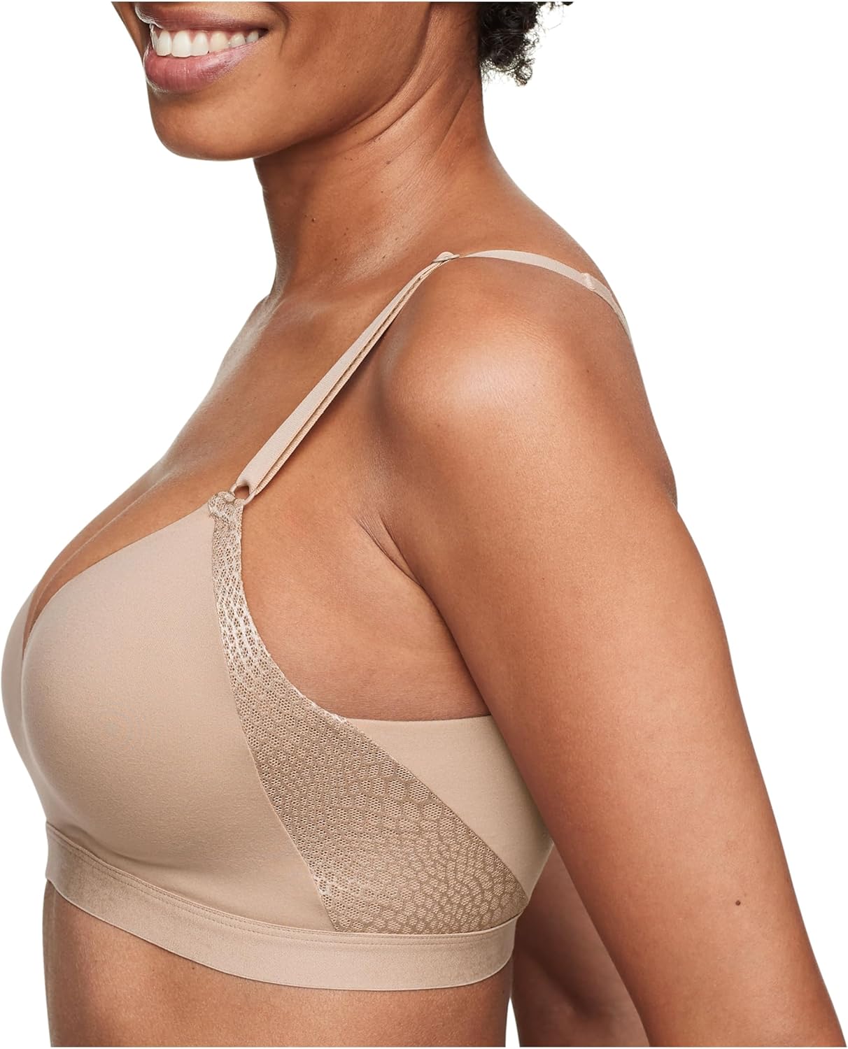 Warner's Womens Simply Perfect Super Soft Wireless Lift Back-Smoothing T-Shirt Bra - Image 2