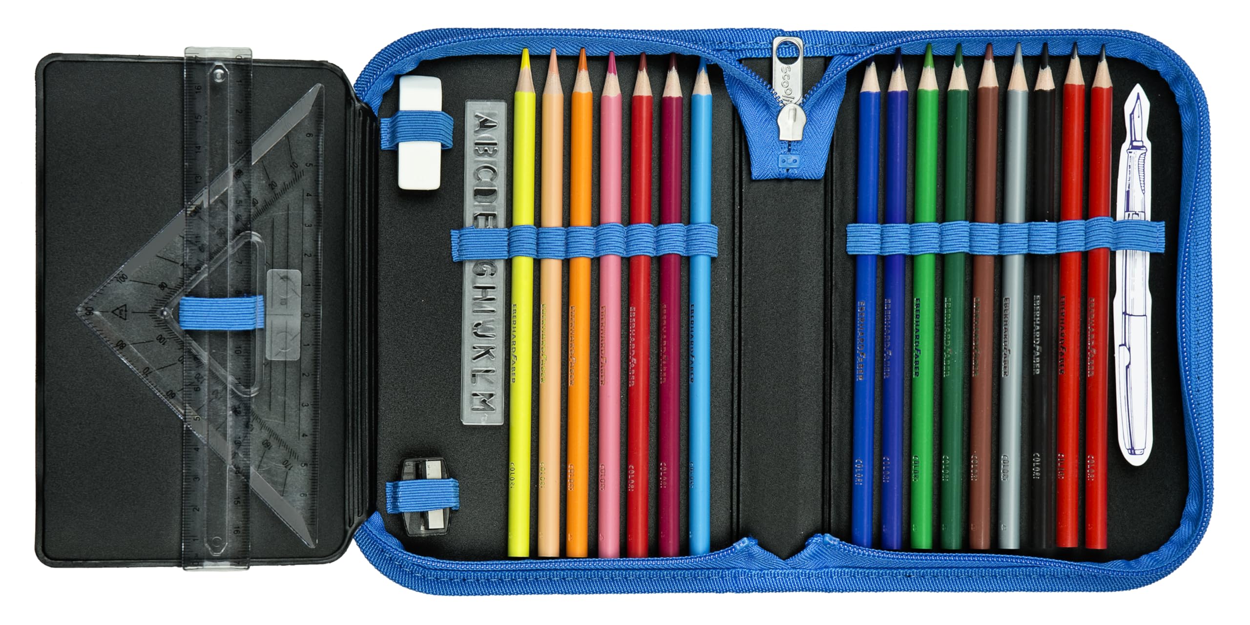 Scooli, Filled Pencil case, Pencil case with high-Quality pens and Accessories, Ideal for School Leisure and Travel - Image 3